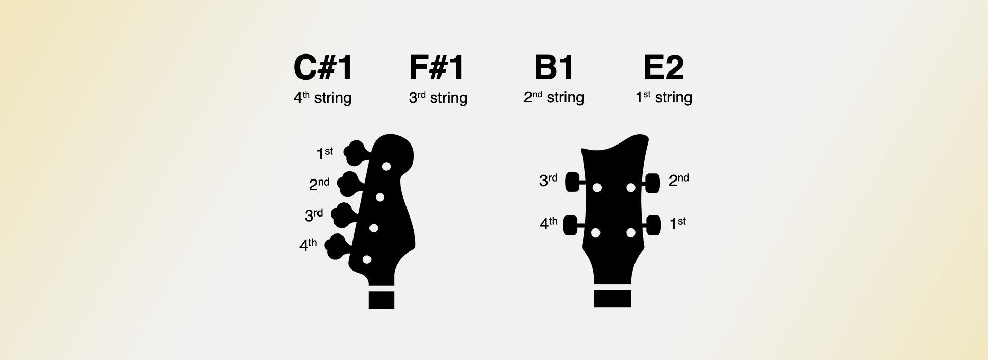 One and a half step down bass tuning